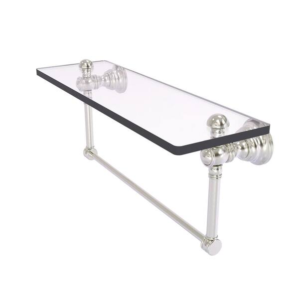 Brushed Brass Bathroom Accessories Wertyui 16 Inch Glass Bathroom Shelves Brushed Nickel Floating Shelves Wall Rectangular Stainless Steel Glass Shelf Bathroom Wall Mount Accessories Wayfair Bathroom Shelves Brushed Gold