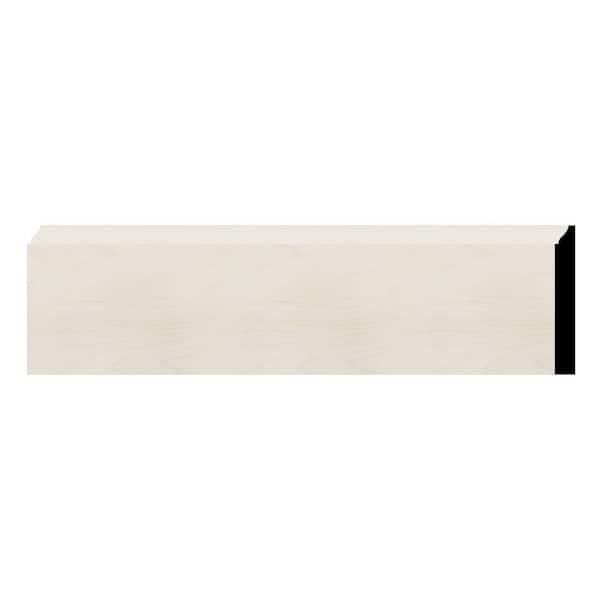 Ekena Millwork WM618 0.56 in. D x 5.25 in. W x 96 in. L Wood Maple Baseboard Moulding
