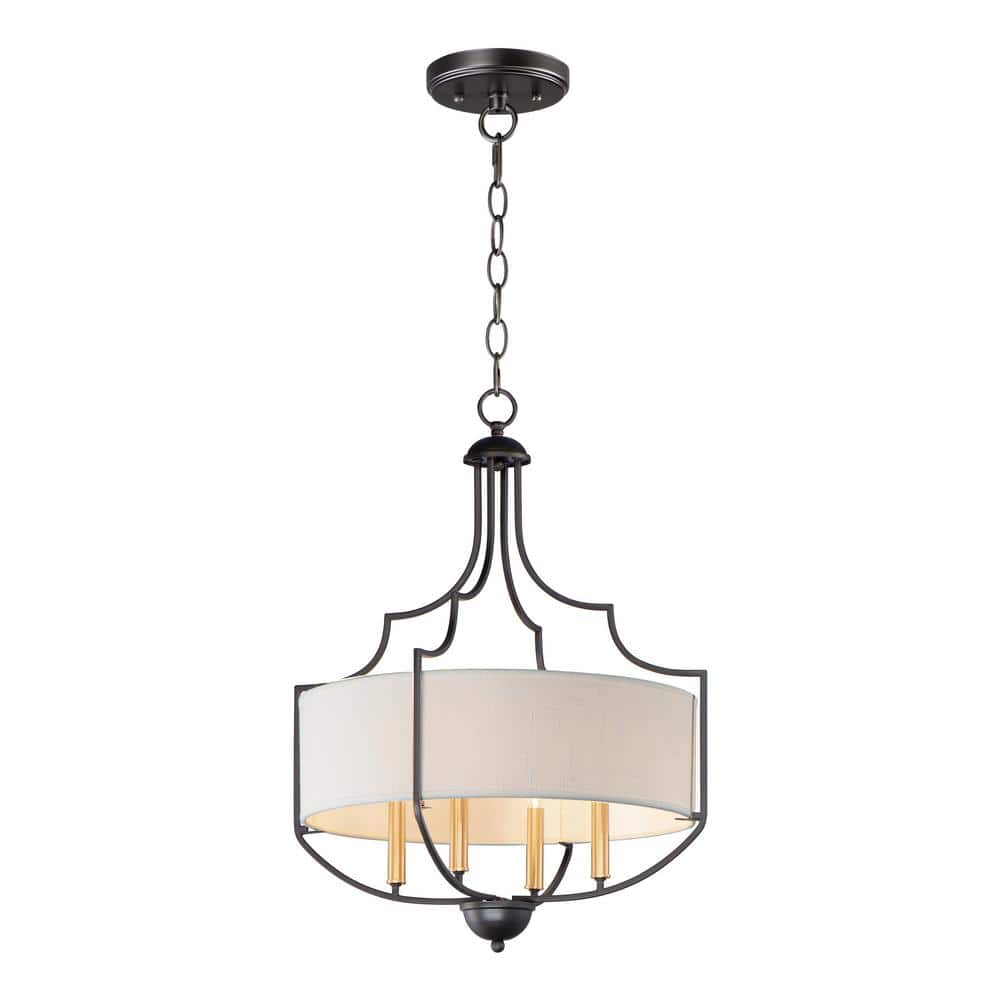 Maxim Lighting Savant 4-Light Black Chandelier 25284 - The Home Depot