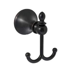 Antica Double Robe and Towel Hook in Rubbed Bronze
