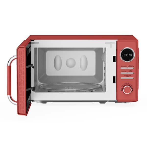 Magic Chef® 0.7 Cu. Ft. Red Countertop Retro Microwave, Steve's Appliances