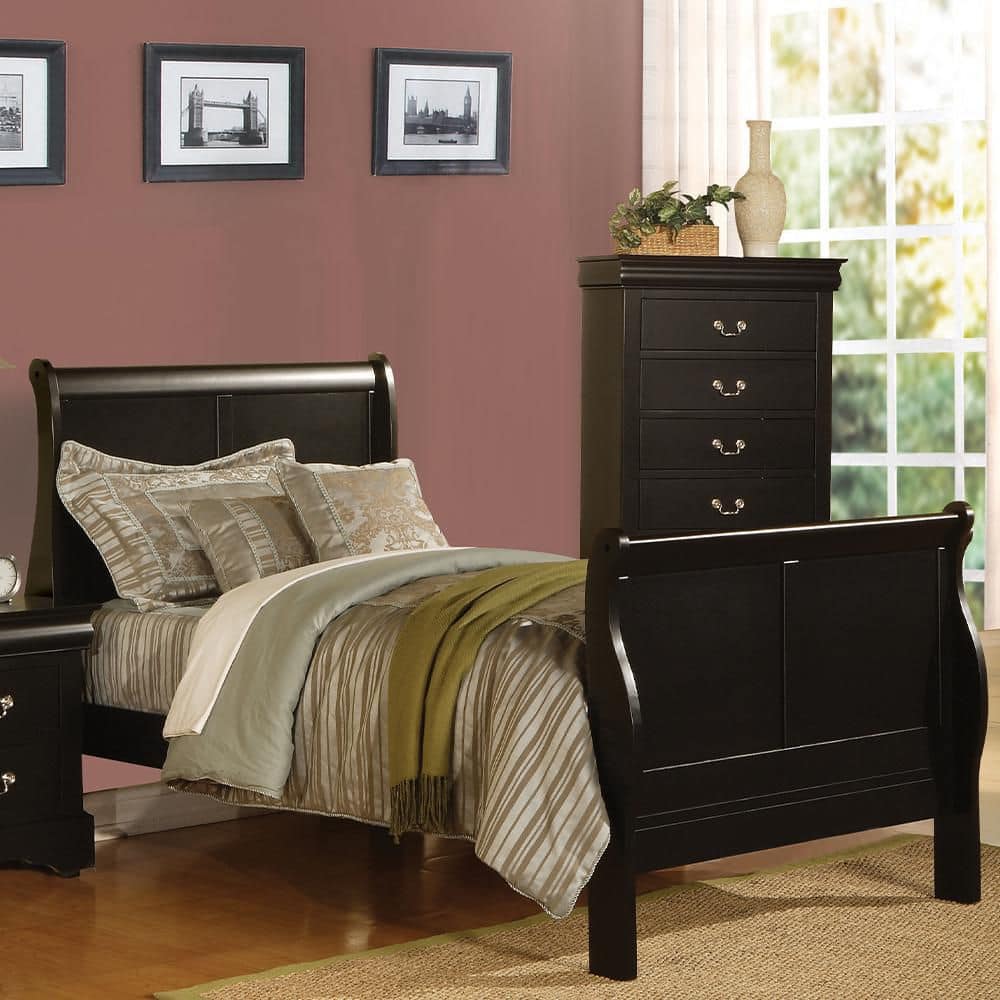 Louis Philippe Youth Sleigh Bed (Cherry) by Acme Furniture