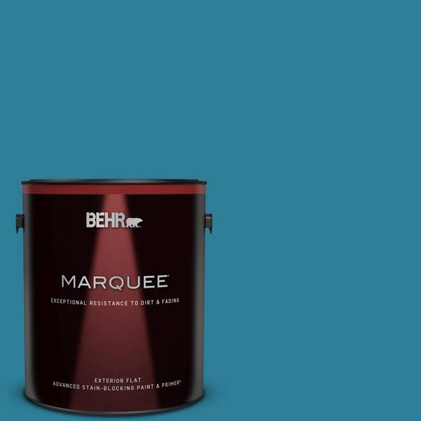 BEHR MARQUEE 1 gal. #M480-6 Valley of Glaciers Flat Exterior Paint & Primer