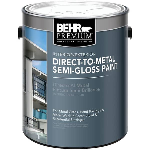 BEHR PREMIUM 1 Gal. White Deep Base Semi-Gloss Direct to Metal Interior/Exterior Paint
