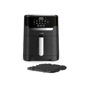 4.4 qt. Stainless Steel Air Fryer with Grill Plate