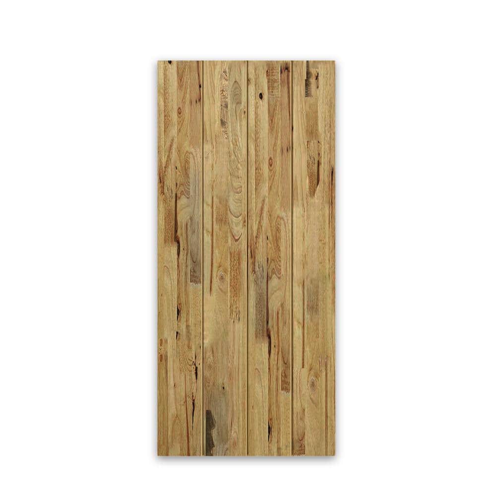 42 in. x 96 in. Hollow Core Weather Oak-Stained Pine Wood Interior Door Slab price history on PriceWatchPro