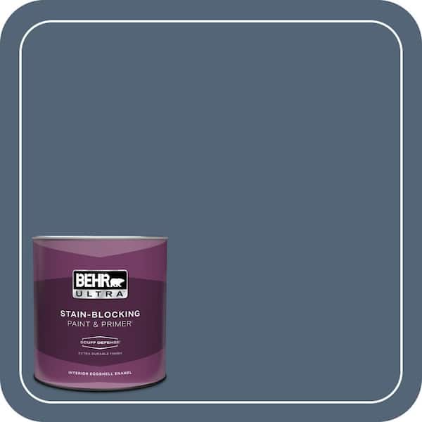 BEHR ULTRA 1 qt. #570F-6 Mood Indigo Extra Durable Eggshell Enamel Interior Paint & Primer