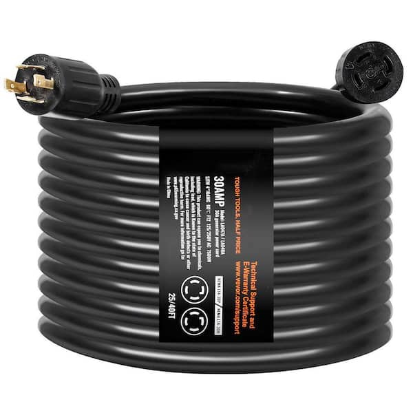 GIVIMO 40 ft. STW 10 AWG 30 Amp 125/250V NEMA L14-30P to L14-30R