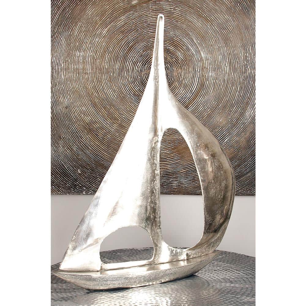 6 in. x 37 in. Silver Aluminum Sail Boat Sculpture price history on PriceWatchPro