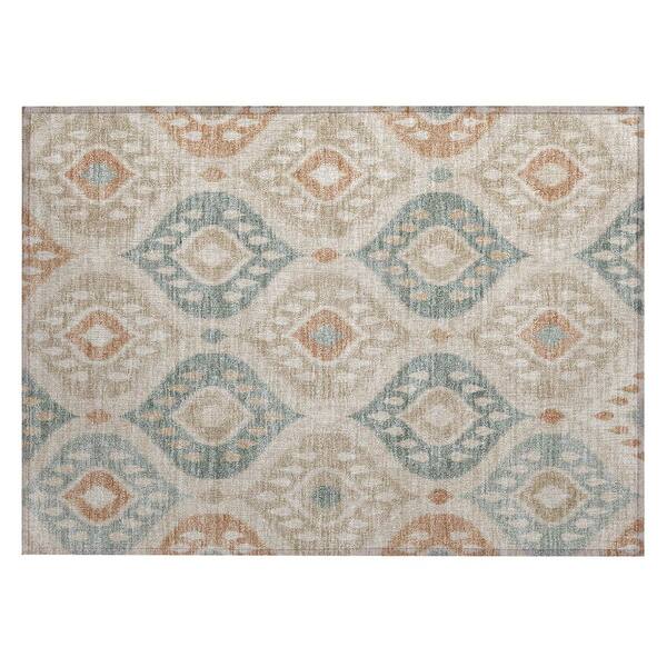 Chantille Machine Washable Indoor/Outdoor Abstract ACN3123 Linen 3 ft. x 4 ft. Area Rug