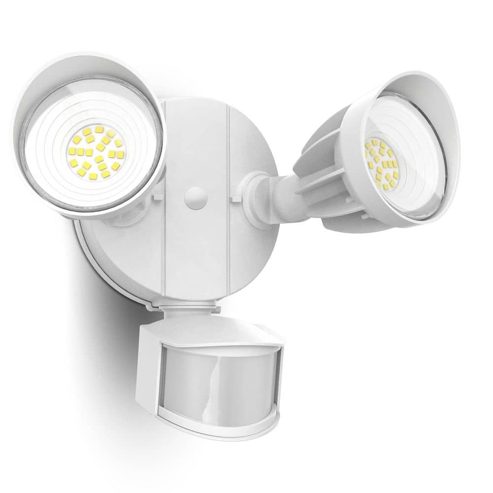 27-Watt Equivalent 3000 Lumen 180° White Motion Sensing Dusk to Dawn LED Flood Light Outdoor 1-Pack price history on PriceWatchPro
