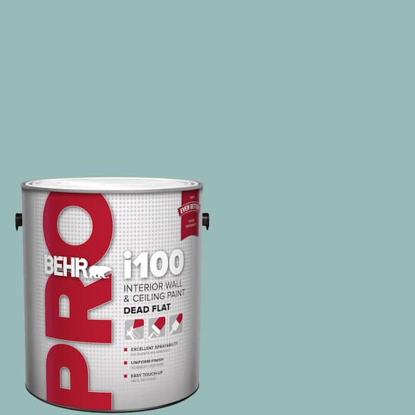 BEHR PRO 1 gal. #PPU12-06 Lap Pool Blue Dead Flat Interior Paint