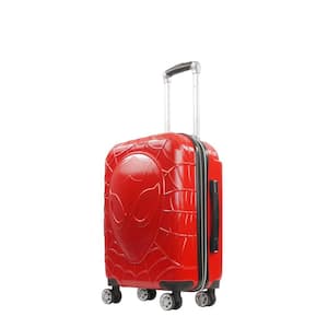 21 in. Red Marvel Molded Spiderman 8-Wheel Spinner Luggage