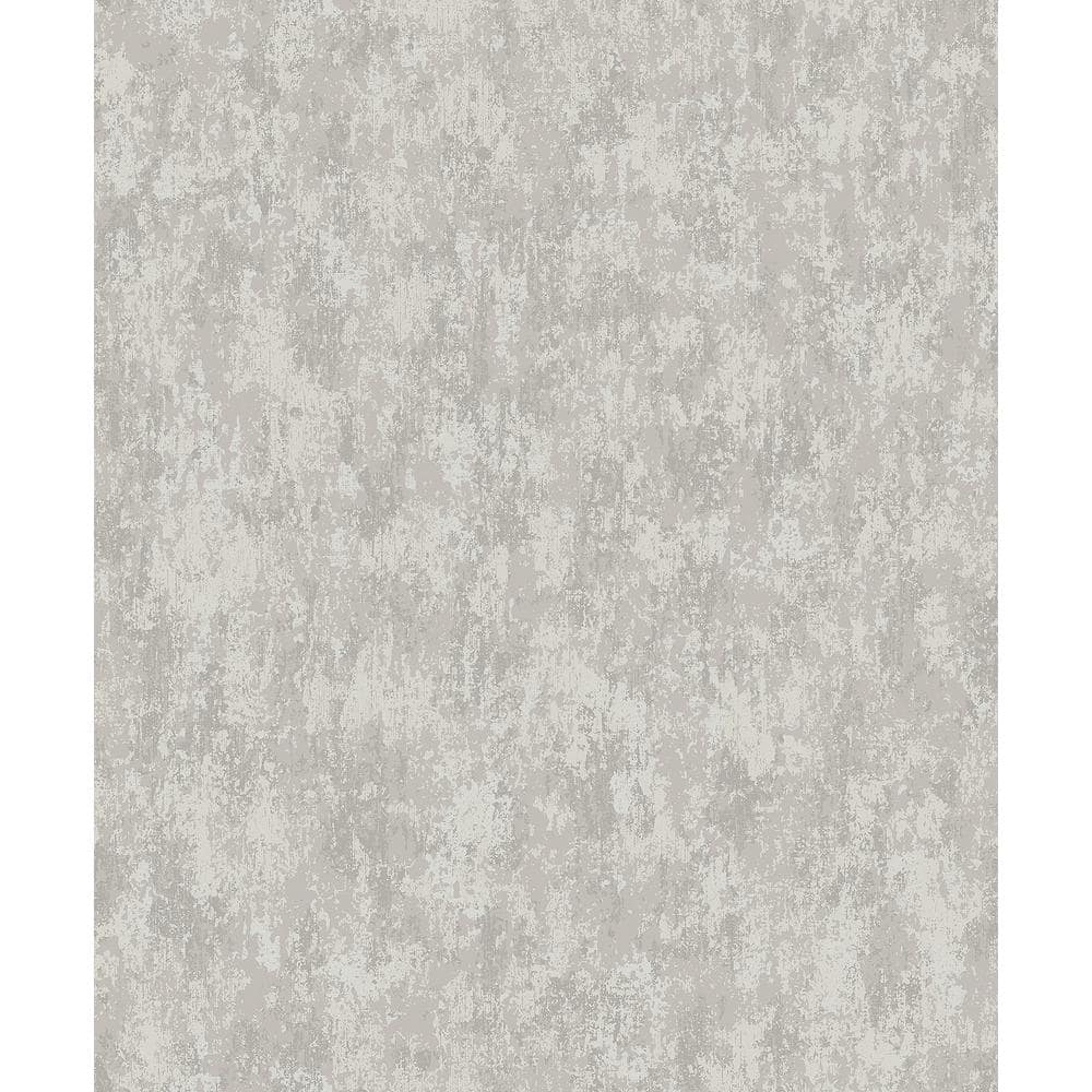 AStreet Prints Haliya Silver Grey Metallic Plaster Paper NonWoven