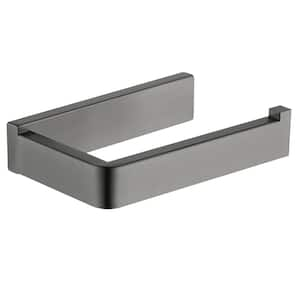 Stainless Steel Wall-Mount Single Post Toilet Paper Holder in Graphite Gray