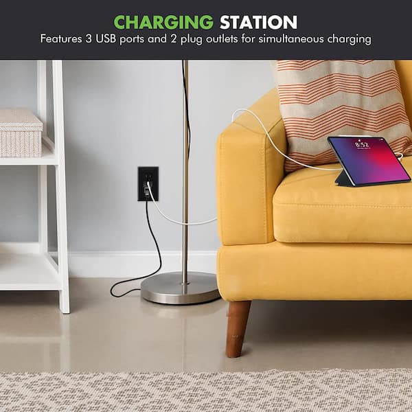 TOPGREENER 15 Amp Decorator Tamper-Resistant Duplex Outlet with
