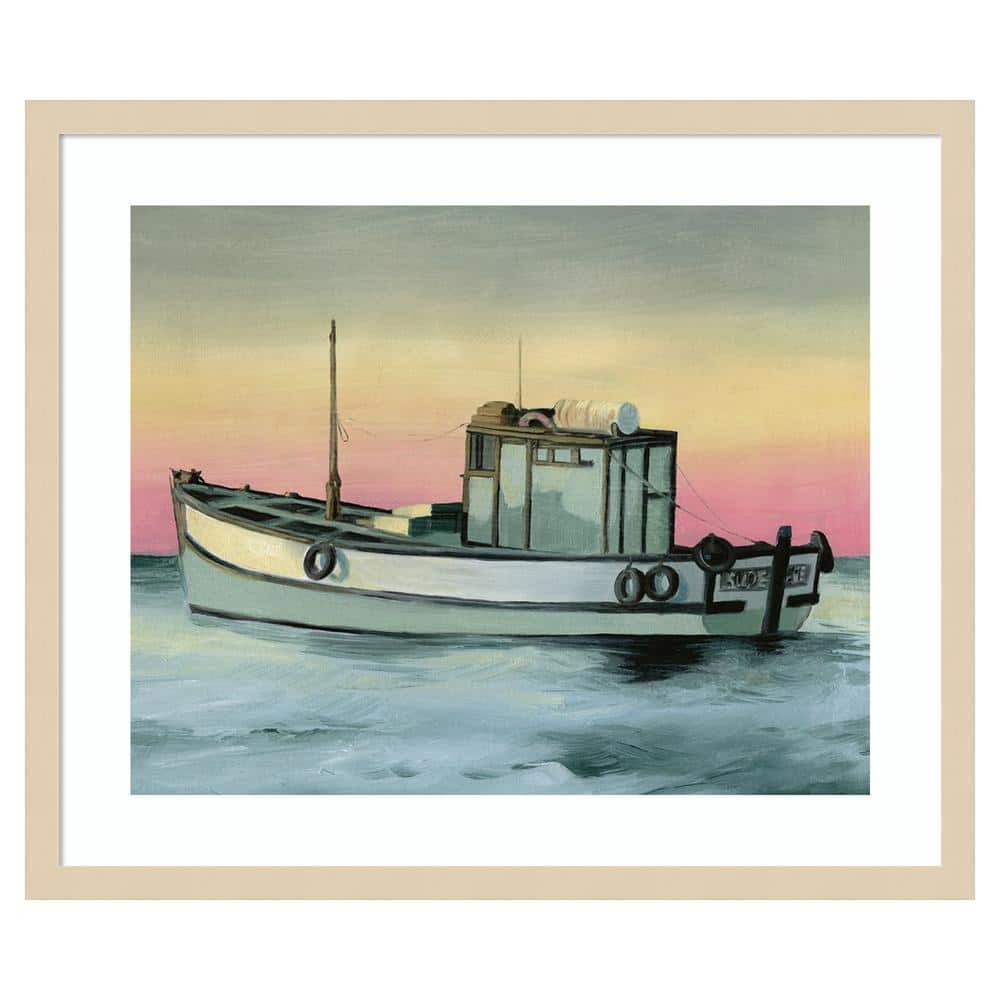 Golden Hour Casting II Coastal Framed Giclee Print