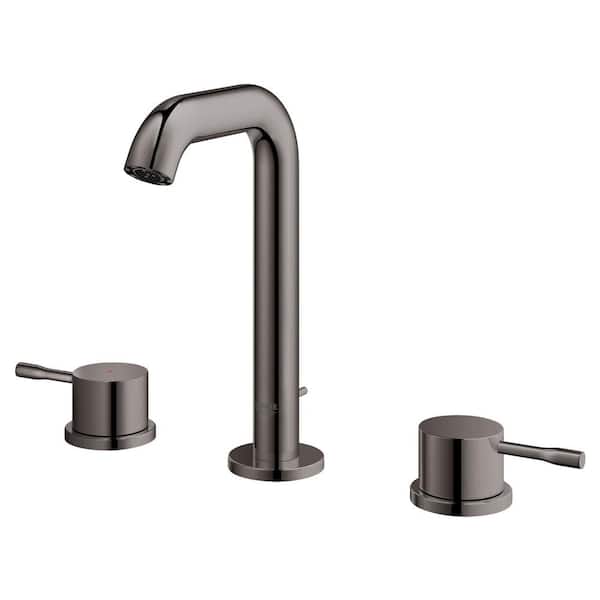 Succes Kneden Onzin GROHE Essence 8 in. Widespread 2-Handle Bathroom Faucet with Flow Control  in Hard Graphite 20297A0A - The Home Depot