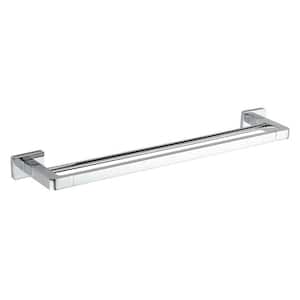 General Hotel 21.3 in.Wall Mounted Double Rail Towel Bar in Chrome