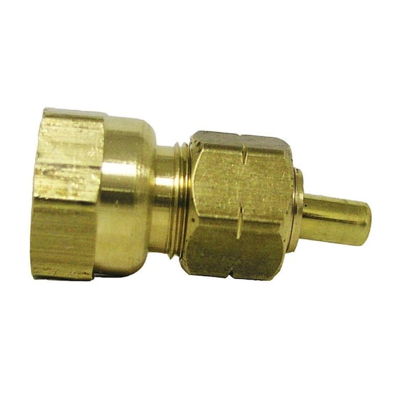 Everbilt 1/4 in. OD Compression x 1/4 in. FIP Brass Adapter Fitting