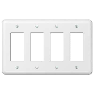4 Gang Light Switch Plates Wall The Home Depot 4 Gang Light Switch Plates Wall, 4 Panel Light Switch Cover
