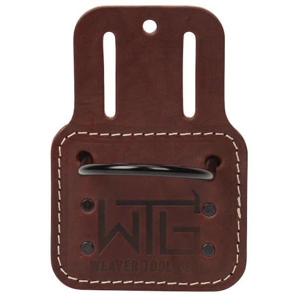 2 in. Tool Belt Hammer Holder Leather Brown