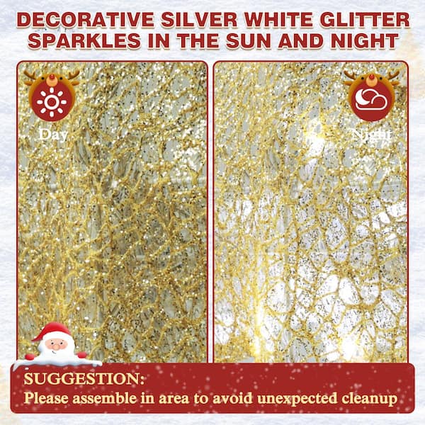 50 Pieces Glitter Snowflakes Foam Stickers Self-Adhesive Winter