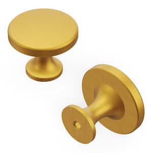 Forge 1-3/8 in. Dia Brushed Golden Brass Cabinet Knob
