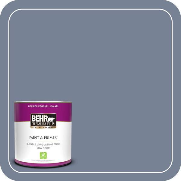 BEHR PREMIUM PLUS 1 qt. #PPU15-07 Tranquil Pond Eggshell Enamel Low Odor Interior Paint & Primer