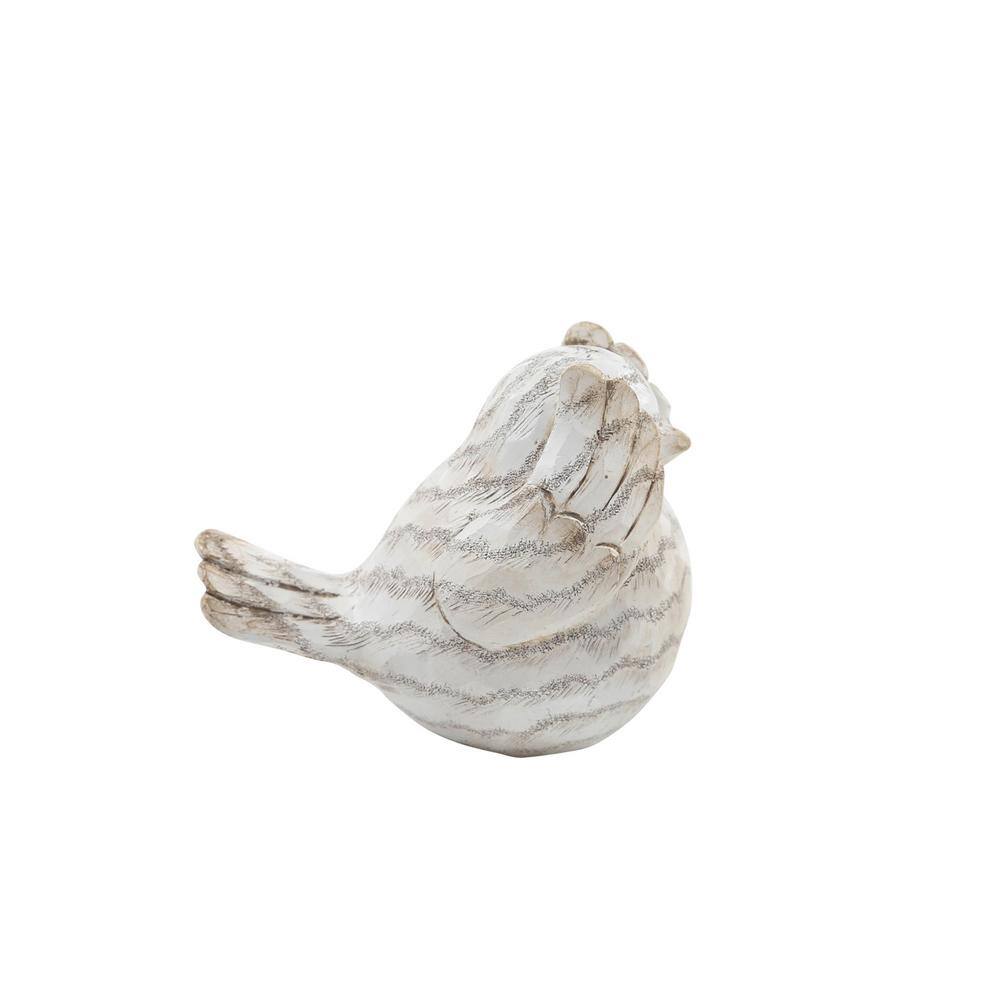 Ivory Resin Hear No Evil, See No Evil, Speak No Evil Bird Figurines