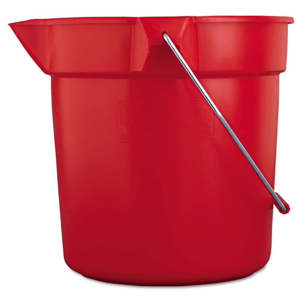 Rubbermaid Commercial Products 19 Qt. Red Plastic Double Bucket FG