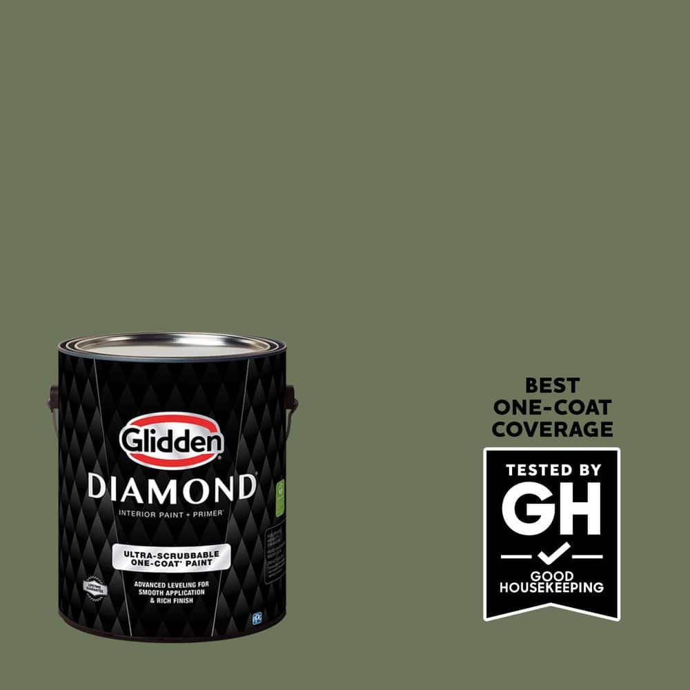1 gal. PPG1124-6 Dark Sage Flat Interior Paint with Primer price history on PriceWatchPro