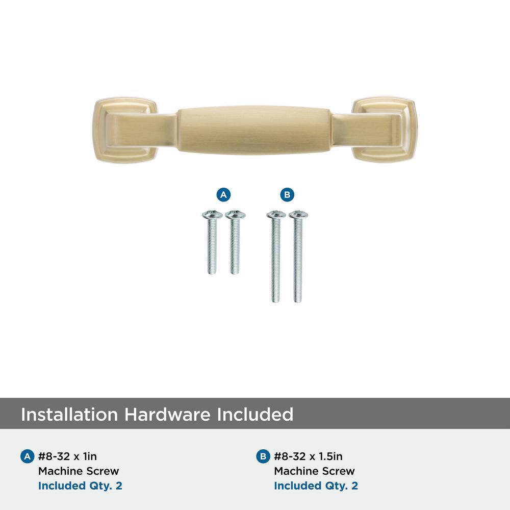Champagne Bronze 3-Inch Classic Bar Cabinet Pull