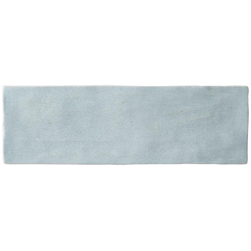 Karma Turquoise 3 in. x 8 in. Polished Ceramic Wall Tile (36 pieces 5.38 Sq. Ft. / Case)