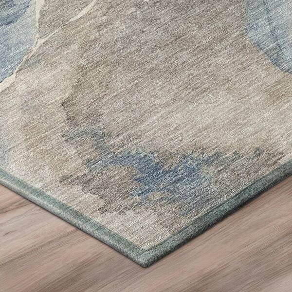 Chantille Machine Washable Indoor/Outdoor Abstract ACN3037 Gray 10 ft. x 14 ft. Area Rug