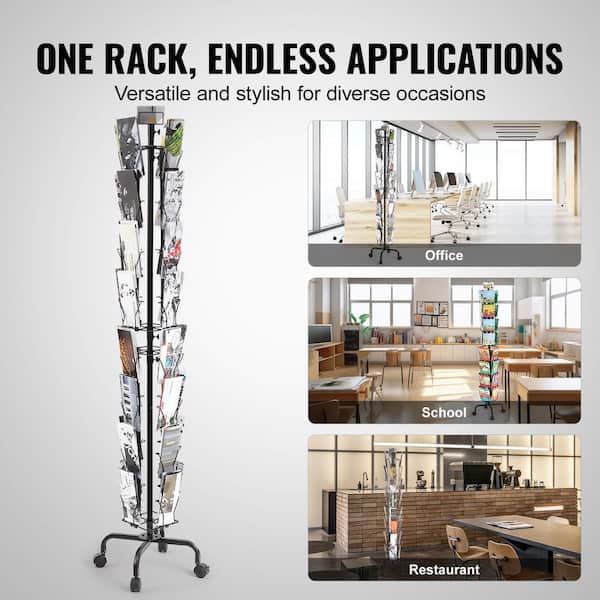 新聞ラック VEVOR Magazine Display Stand, 32-Pockets Brochure Display Stand