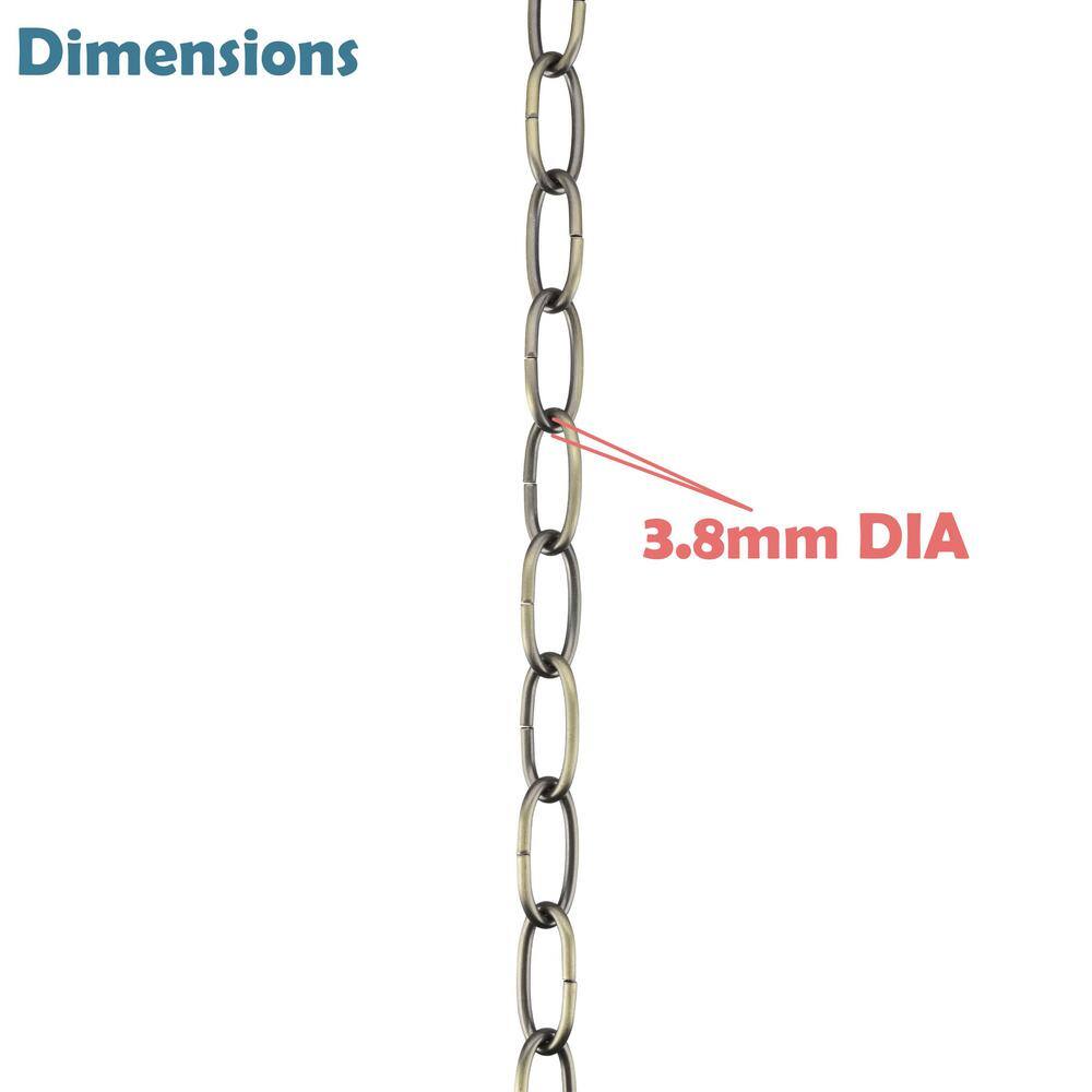Antique Brass Heavy Duty Steel Chain for Hanging Fixtures