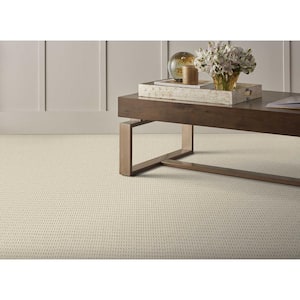 Crescendo - Ivory - White 13.2 ft. 42 oz. Wool Pattern Installed Carpet