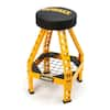 DEWALT 32 in. H x 17 in. W x 17 in. D Swivel Shop Stool with Shelf