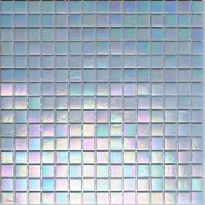 Iridescent Glass Mosaic Tile Sheen Royal Blue Mixed