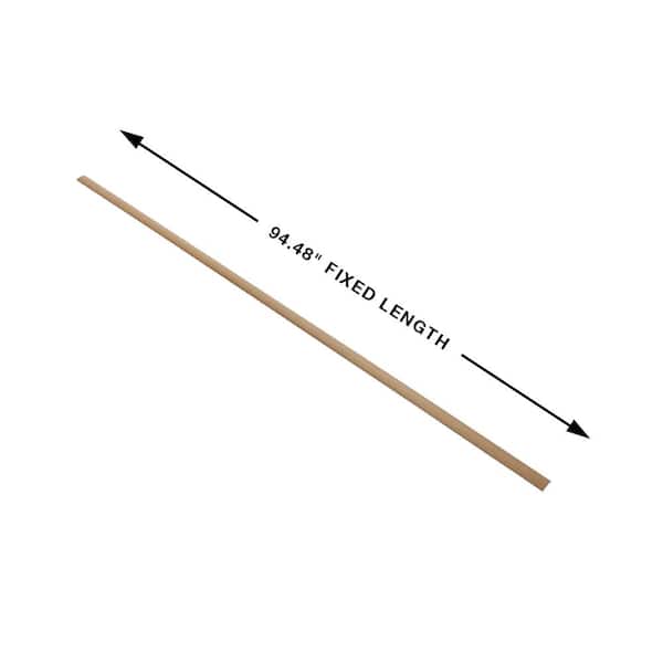 French Oak Crown 0.275 in. T x 1.85 in. W x 94.48 in. L Vinyl 3-in-1 Molding