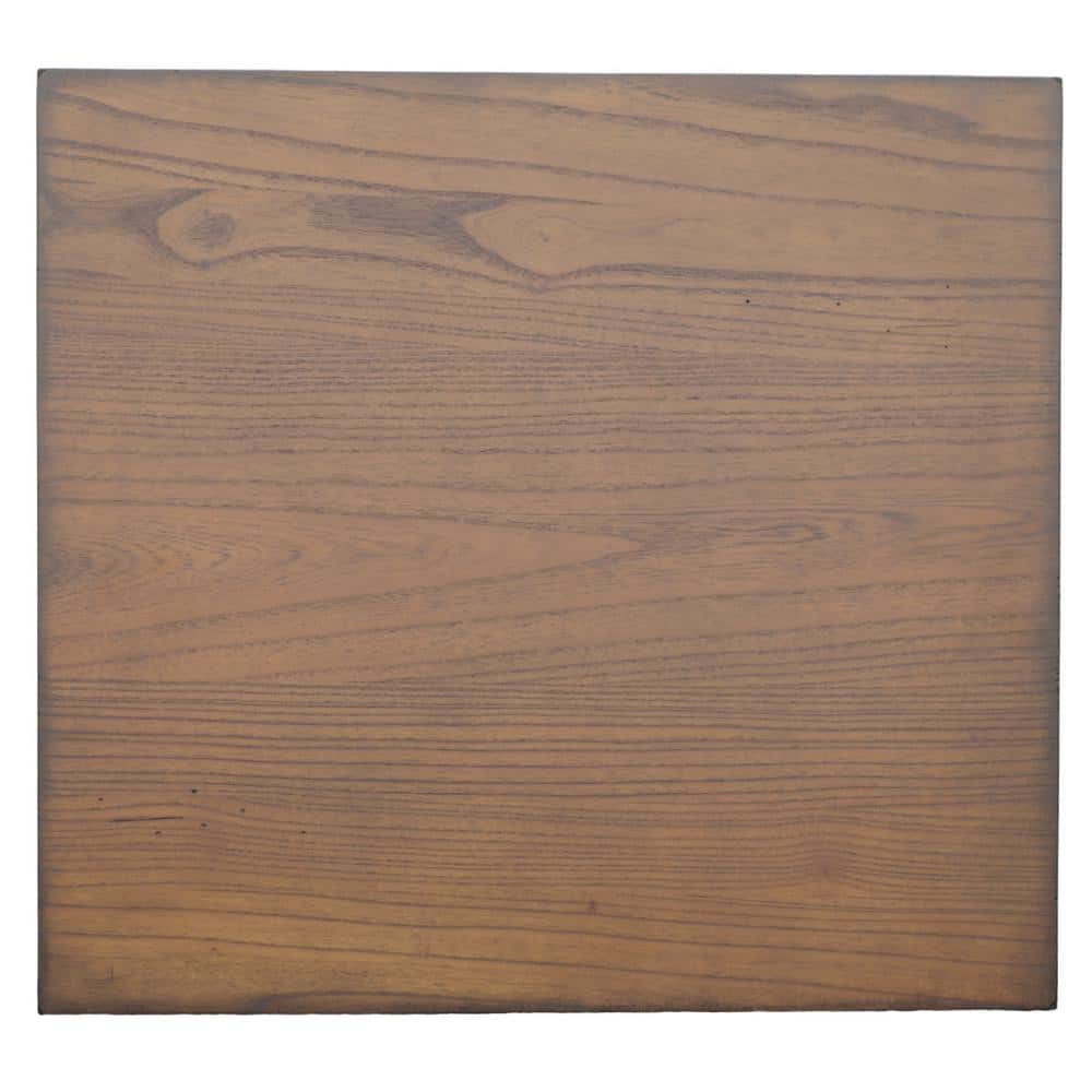 Bear Creek 24" Black and Brown Rustic End Table with Storage
