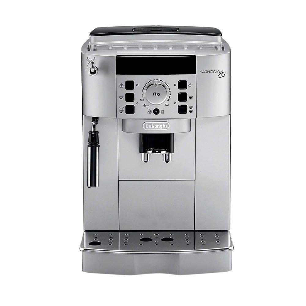 Magnifica XS Compact Fully Automatic Black and Silver Espresso Machine and Cappuccino Maker