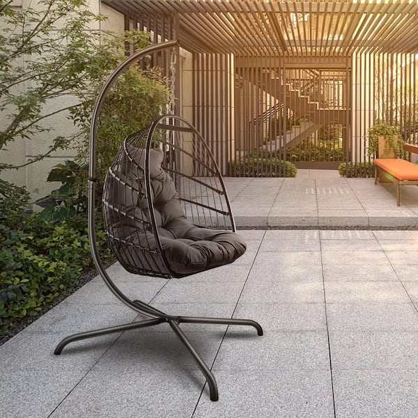 rattan garden swing