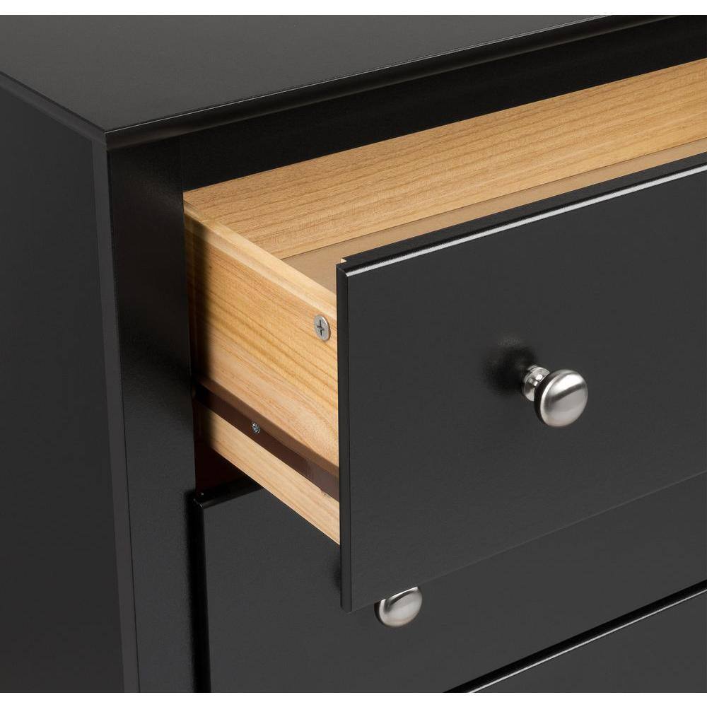Sonoma 56" Black 6-Drawer Children's Dresser