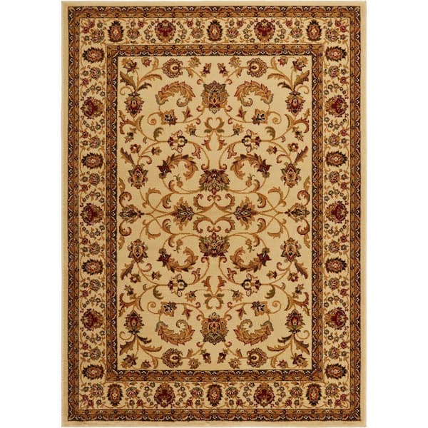 Royalty Ivory/Beige 8 ft. x 10 ft. Indoor Area Rug
