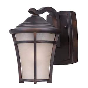 Balboa 6.5 in. W 1-Light Copper Oxide Outdoor Wall Lantern Sconce