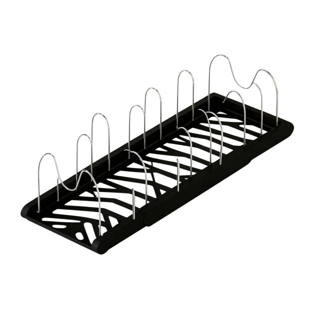 Black Standing Pot Rack and Pan Organizer for Kitchen Cabinet, Cookware, Baking, and Frying Rack Organization (1-Pack) price history on PriceWatchPro
