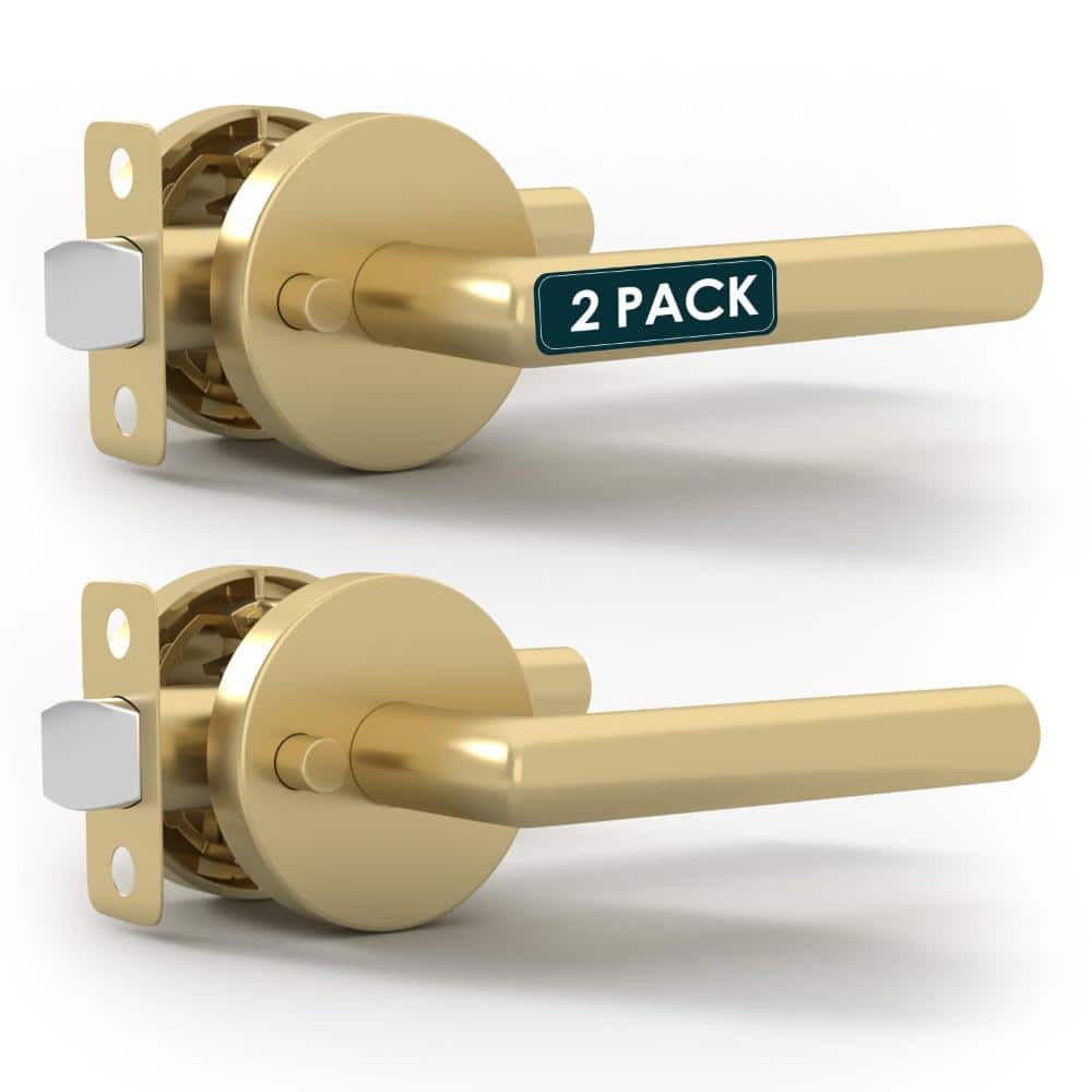 Ronn Privacy Door Handle - 2 Pack, Satin Brass price history on PriceWatchPro