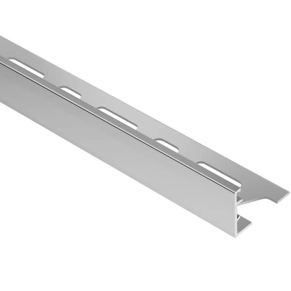 Schluter Schiene Aluminum 1 in. x 8 ft. 2-1/2 in. Metal L-Angle Tile Edging Trim